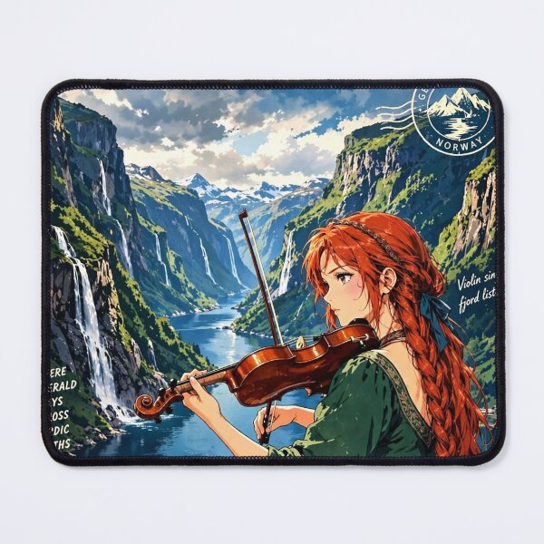 Item preview, Norway — Geirangerfjord — An Elegant Expedition Through Norway's Emerald Mountain Kingdom designed and sold by DibujandoPorfa.