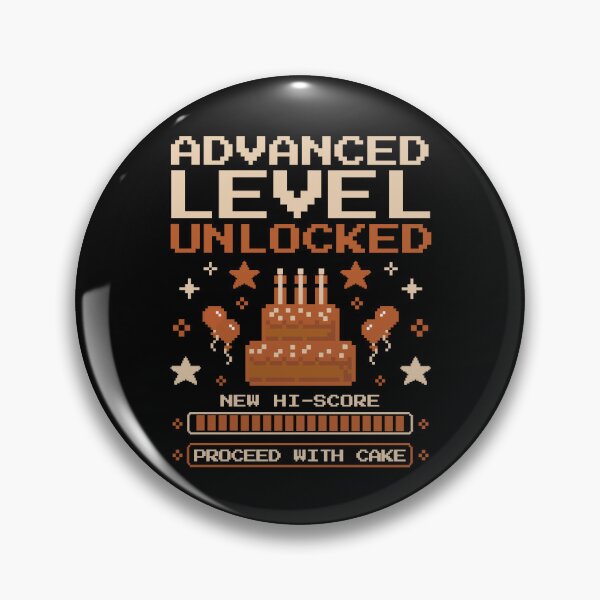 Item preview, Advanced Level Unlocked Birthday Pixel Art Retro Arcade Gamer Birthday Cake Tee New Hi-Score designed and sold by HYPNK.