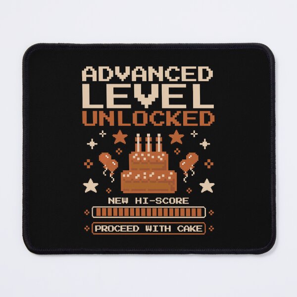 Item preview, Advanced Level Unlocked Birthday Pixel Art Retro Arcade Gamer Birthday Cake Tee New Hi-Score designed and sold by HYPNK.