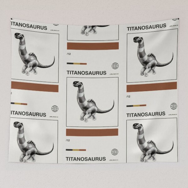 Item preview, Titanosaurus Retro Halftone Art - Gentle Giant Vibes designed and sold by Billy Morfo™.
