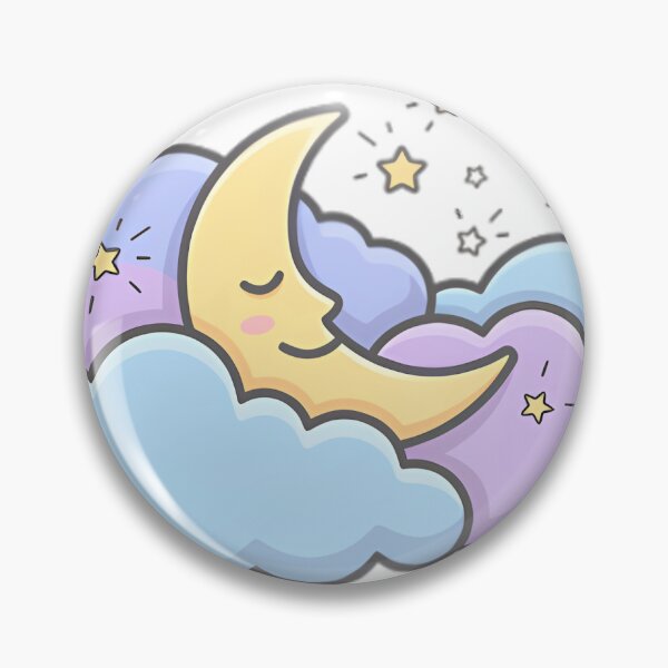 Item preview, Pastel Sleeping Moon On Clouds designed and sold by Partedays.