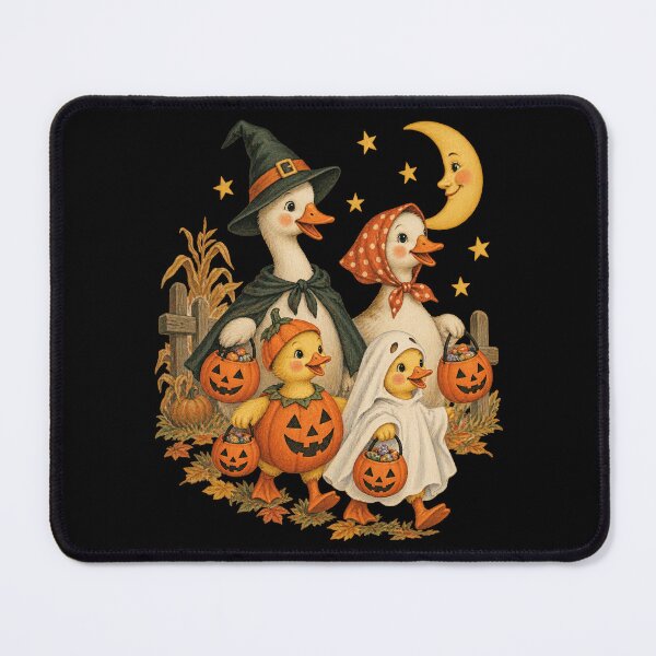 Item preview, Halloween Goose And Ducklings In themes Autumn Farm Artwork designed and sold by adiencarteras.