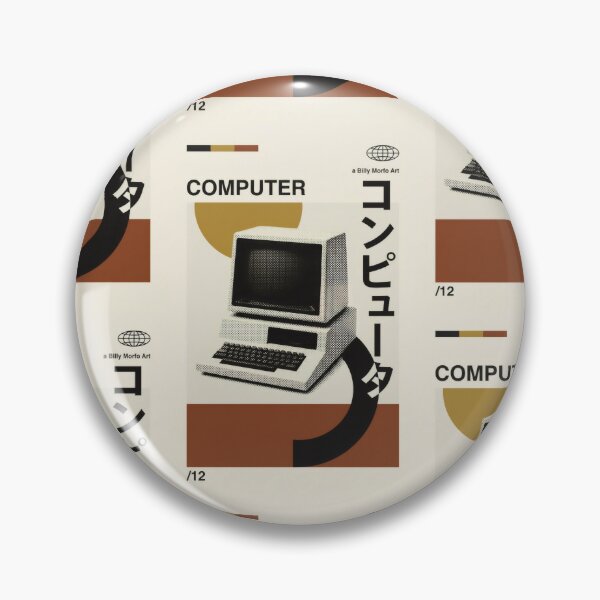 Item preview, Vintage Computer Halftone Japanese Style - 80s Cyber Nostalgia designed and sold by Billy Morfo™.