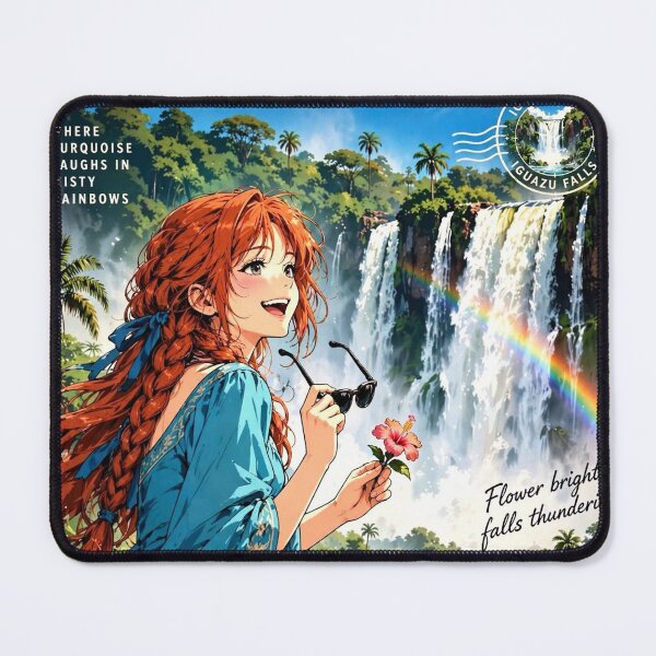 Item preview, Brazil — Iguazu Falls — A Joyful Tropical Adventure Among Rainbows and Jungle Waterfalls designed and sold by DibujandoPorfa.