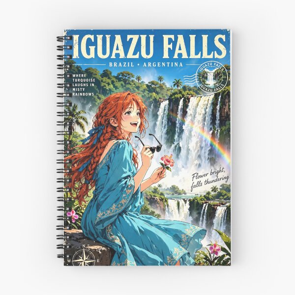 Item preview, Brazil — Iguazu Falls — A Joyful Tropical Adventure Among Rainbows and Jungle Waterfalls designed and sold by DibujandoPorfa.