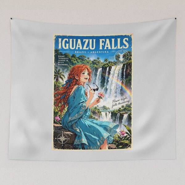 Item preview, Brazil — Iguazu Falls — A Joyful Tropical Adventure Among Rainbows and Jungle Waterfalls designed and sold by DibujandoPorfa.