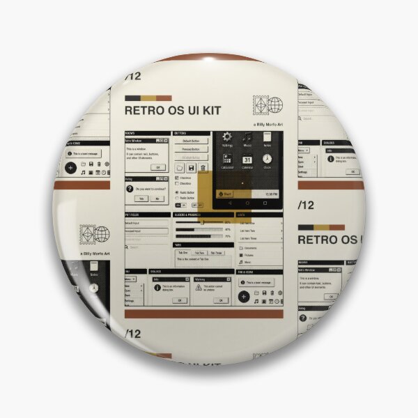 Item preview, Retro OS UI Kit Halftone Poster - Operating System Nostalgia Unleashed designed and sold by Billy Morfo™.