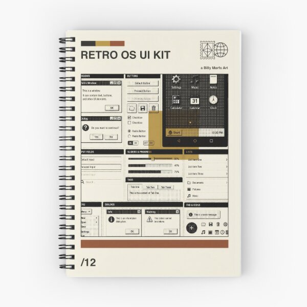 Item preview, Retro OS UI Kit Halftone Poster - Operating System Nostalgia Unleashed designed and sold by Billy Morfo™.