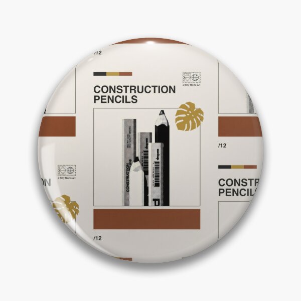 Item preview, Construction Pencils Halftone Art - Drafted for Creative Minds designed and sold by Billy Morfo™.