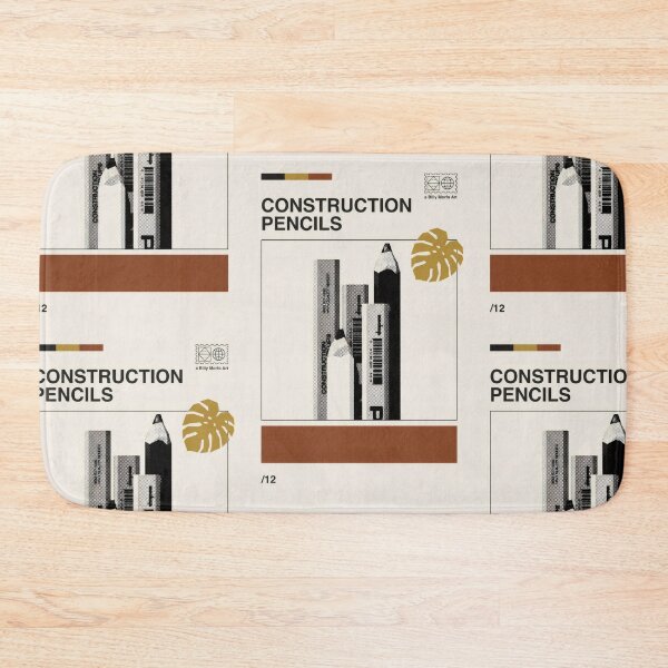 Item preview, Construction Pencils Halftone Art - Drafted for Creative Minds designed and sold by Billy Morfo™.