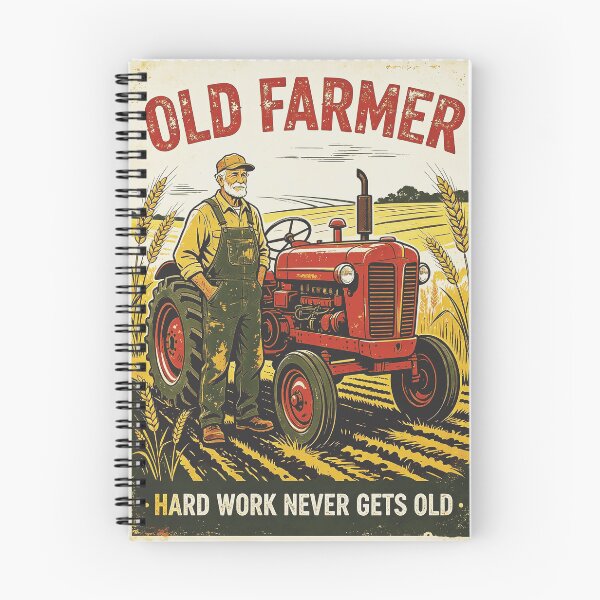 Item preview, Old Farmer Hard Work Vintage Tractor designed and sold by Mahilis.