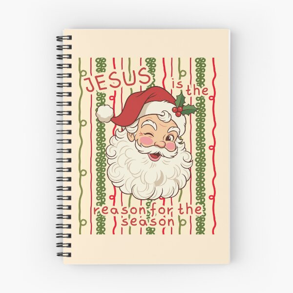 Item preview, Vintage Santa Clause Christmas Jesus is the Reason for the Season Retro Xmas designed and sold by Forevermore.