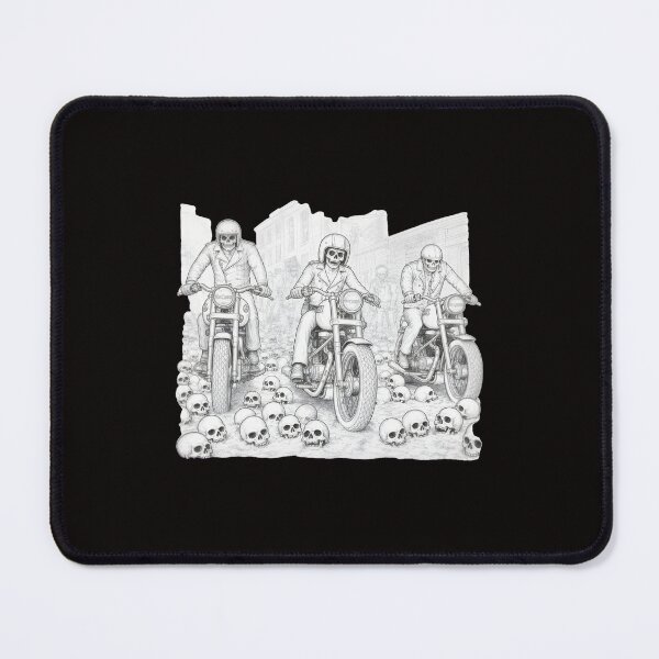 Item preview, Skeletal Bikers Ride Amidst Skulls designed and sold by WarmTones.