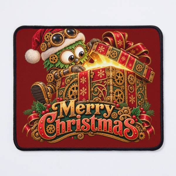 Item preview, Christmas Present, Merry Christmas, Steampunk Style designed and sold by TheThinglings.