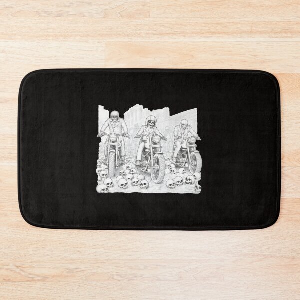 Item preview, Skeletal Bikers Ride Amidst Skulls designed and sold by WarmTones.