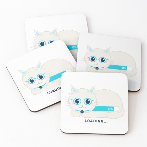 Item preview, Cat Loaf Loading Bar – Cute Programmer Cat Computer Humor designed and sold by Suko8423.