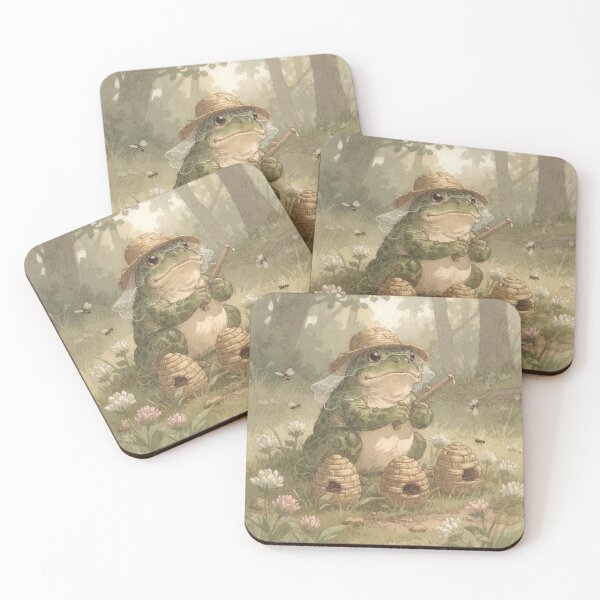 Item preview, Toad Beekeeper Tending the Clover Hives designed and sold by PictorialWhimsy.