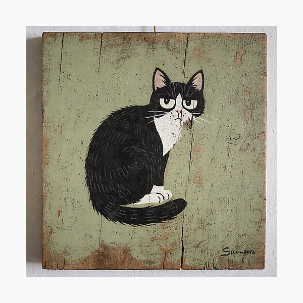 Item preview, Grumpy Loaf Tuxedo Cat designed and sold by PictorialWhimsy.