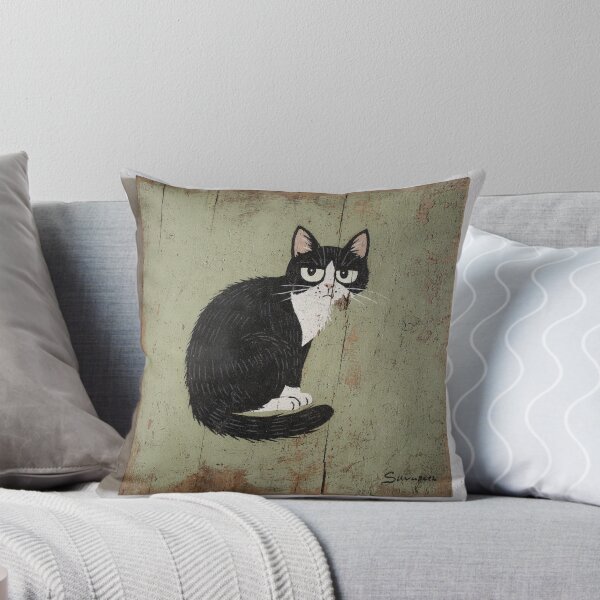 Item preview, Grumpy Loaf Tuxedo Cat designed and sold by PictorialWhimsy.