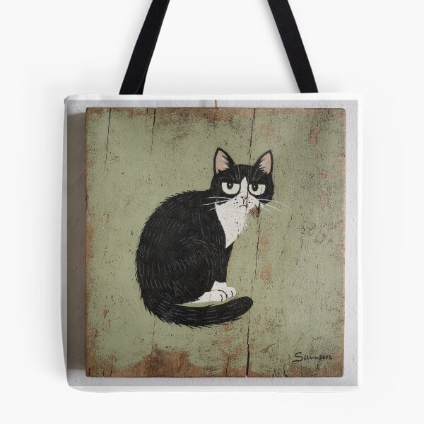 Item preview, Grumpy Loaf Tuxedo Cat designed and sold by PictorialWhimsy.