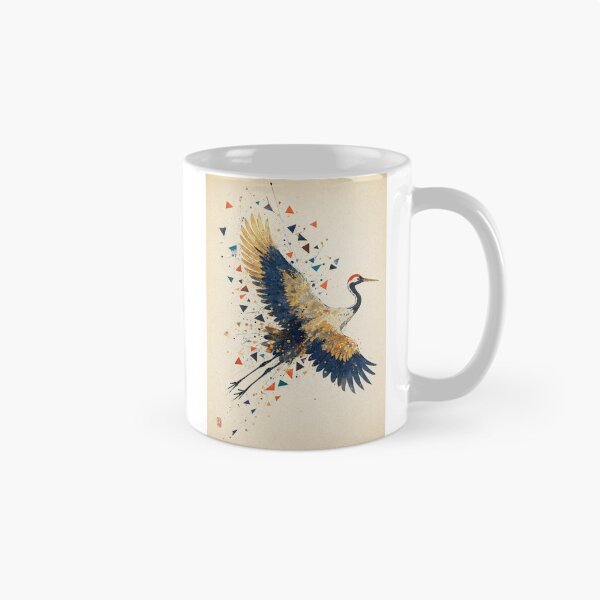 Item preview, Abstract Watercolor Geometric Flying Crane designed and sold by Discount code.