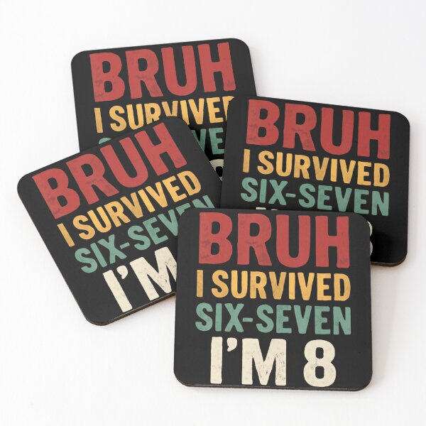 Item preview, Bruh I Survived Six-Seven I'm 8 Eight Years Old Birthday designed and sold by ZadehsiGG.