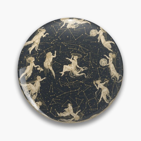 Item preview, Celestial Constellation Map in Gold designed and sold by PictorialWhimsy.