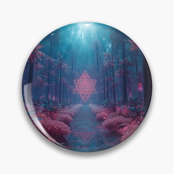 Item preview, Enchanted Pink Forest with Sacred Merkaba Portal designed and sold by monkeybusiness.pt.