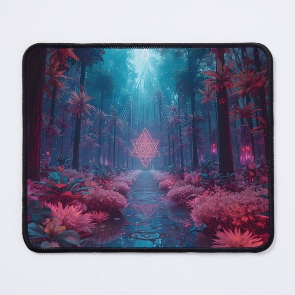 Item preview, Enchanted Pink Forest with Sacred Merkaba Portal designed and sold by monkeybusiness.pt.