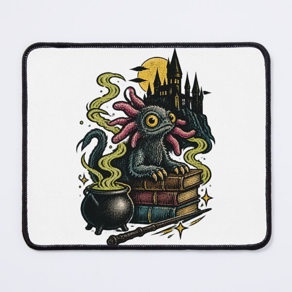 Item preview, Fantasy Wizard Monster Illustration with Magical Elements designed and sold by Tee-D.