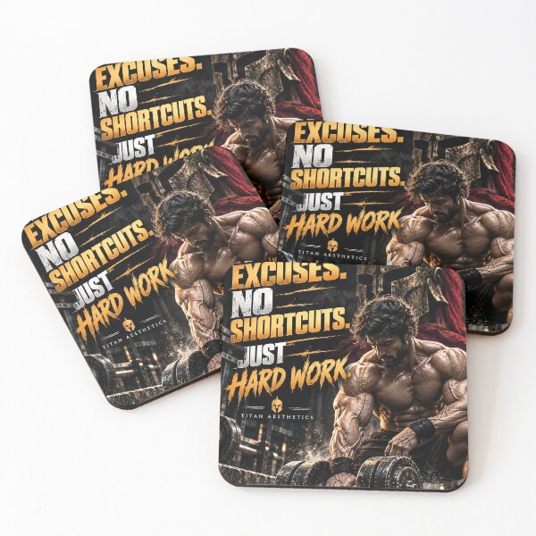 Item preview, No Excuses. No Shortcuts. Just Hard Work.  designed and sold by TITAN AESTHETICS .