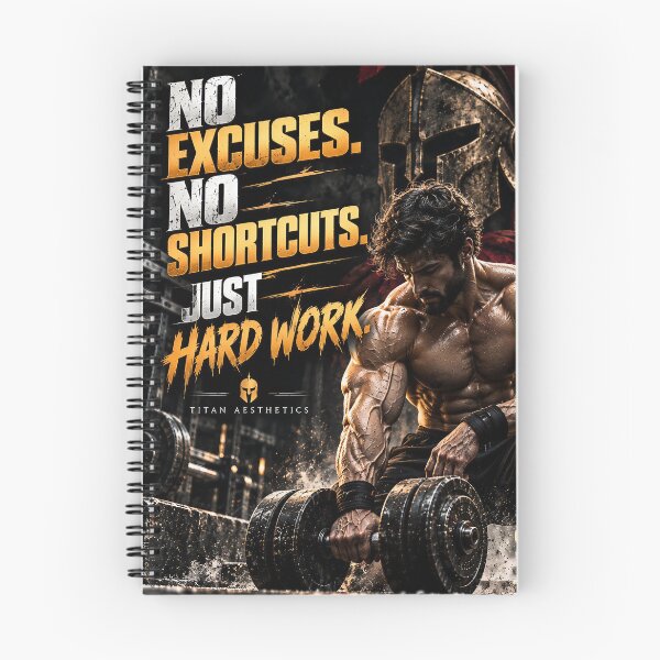 Item preview, No Excuses. No Shortcuts. Just Hard Work.  designed and sold by TITAN AESTHETICS .