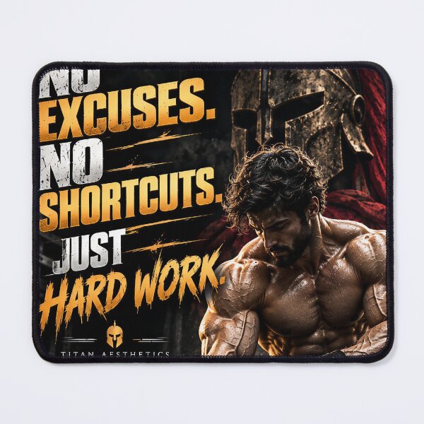 Item preview, No Excuses. No Shortcuts. Just Hard Work. designed and sold by TITAN AESTHETICS .