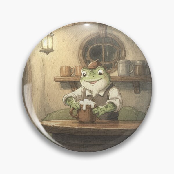 Item preview, Toad Innkeeper of the Cozy Mushroom Inn designed and sold by PictorialWhimsy.