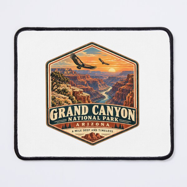 Item preview, Grand Canyon National Park Arizona A Mile Deep And Timeless USA Travel Souvenir Nature Lover designed and sold by Simsimah26Parks.