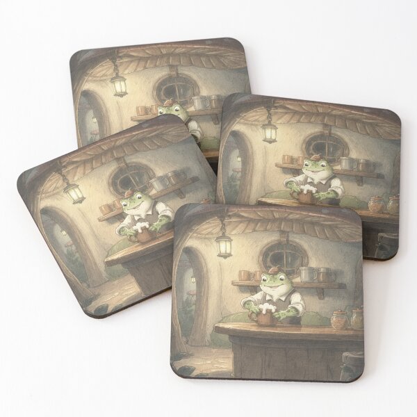 Item preview, Toad Innkeeper of the Cozy Mushroom Inn designed and sold by PictorialWhimsy.