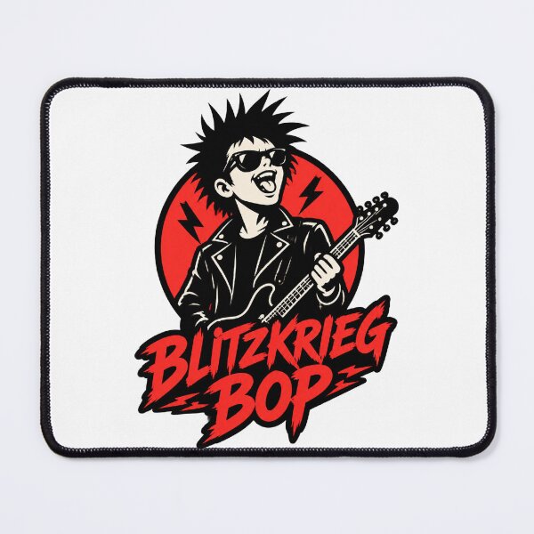 Item preview, Blitzkrieg Bop Inspired Punk Rock Ramones Sticker Design designed and sold by danderetofu.