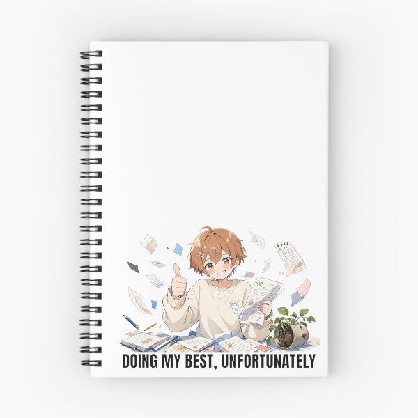 Item preview, Doing my best, unfortunately. Cute anime sticker designed and sold by katerynaS99.