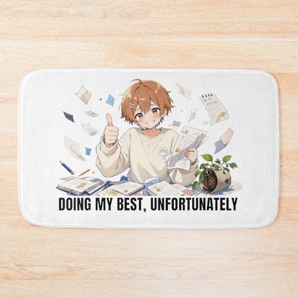 Item preview, Doing my best, unfortunately. Cute anime sticker designed and sold by katerynaS99.