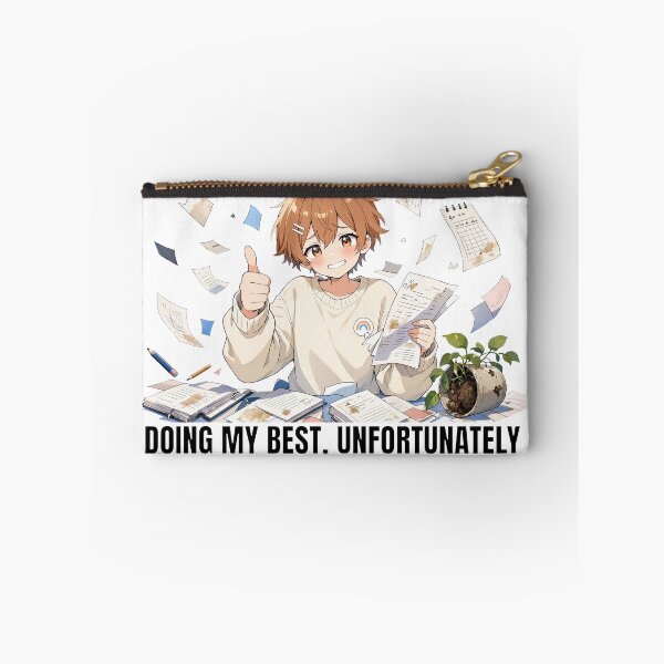 Item preview, Doing my best, unfortunately. Cute anime sticker designed and sold by katerynaS99.