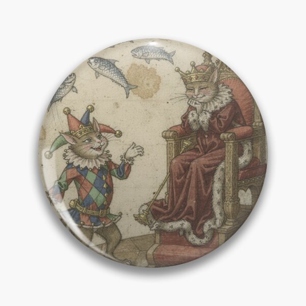 Item preview, Medieval Cat Jester Juggling for the King designed and sold by PictorialWhimsy.