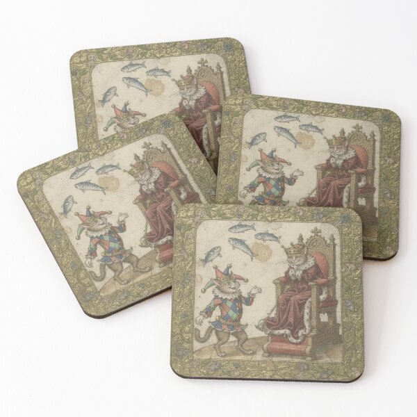 Item preview, Medieval Cat Jester Juggling for the King designed and sold by PictorialWhimsy.