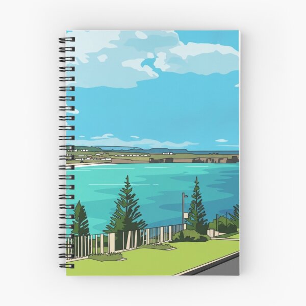 Item preview, Kiama Overlooking Bombo Beach Retro Landscape designed and sold by EllDAV777.
