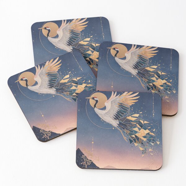Item preview, Mystical Geometric Flying Crane in Starry Night designed and sold by Discount code.