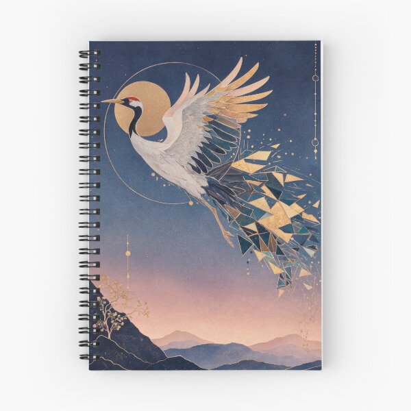 Item preview, Mystical Geometric Flying Crane in Starry Night designed and sold by Discount code.
