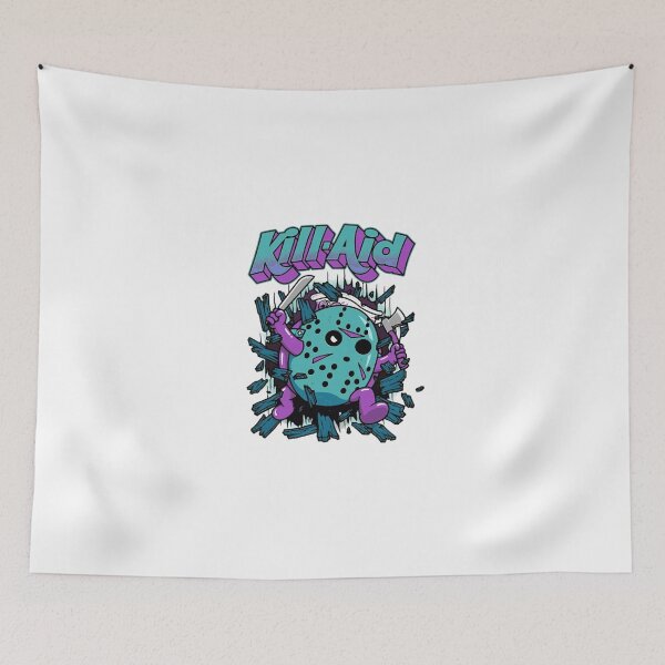 Item preview, Spooky Halloween Hockey Mask Slasher Cartoon designed and sold by HansMulle.