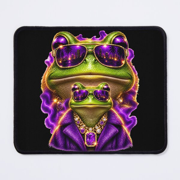 Item preview, Gangster Frog Dad Son Sunglasses Luxury Animal Lover designed and sold by ZadehsiGG.