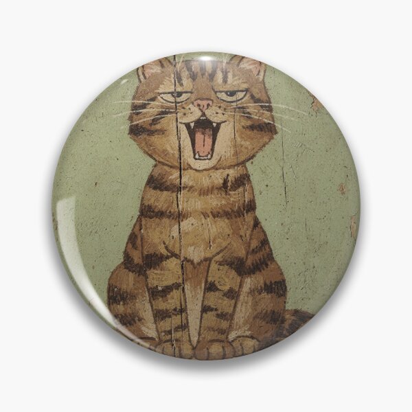 Item preview, Yawning Chonk Tabby Cat designed and sold by PictorialWhimsy.