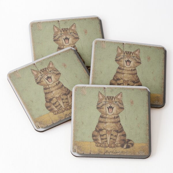 Item preview, Yawning Chonk Tabby Cat designed and sold by PictorialWhimsy.