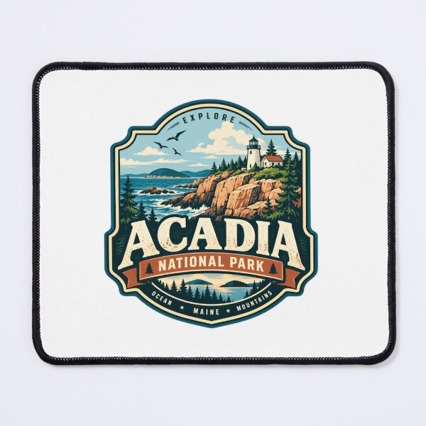 Item preview, Explore Acadia National Park Ocean Maine Mountains Travel Hiker Souvenir designed and sold by Simsimah26Parks.